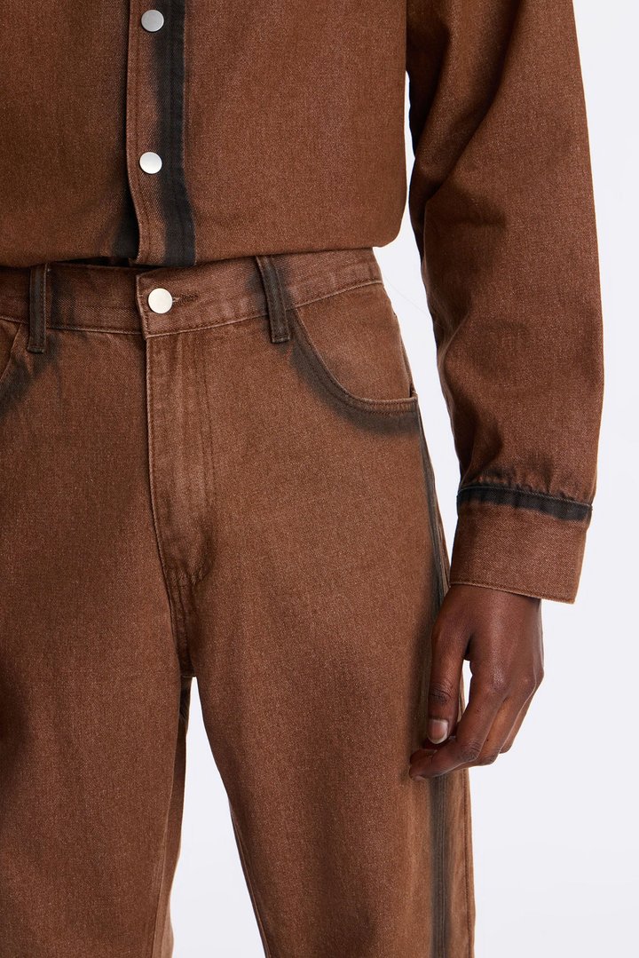 Straight Highland Park Drift Pant - Brown Combo