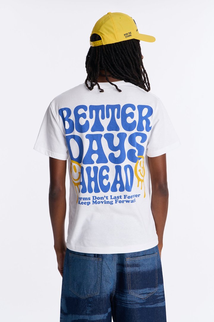 Better Days Ahead Patience Short Sleeve Tee - White