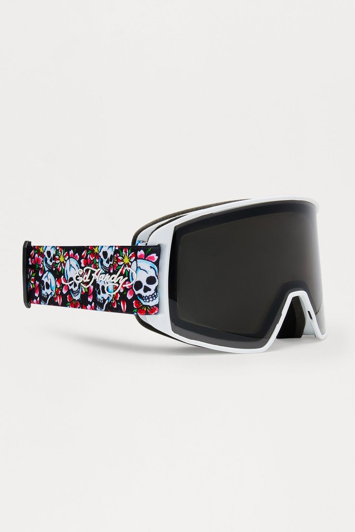 Ski Head Ed Hardy Snowboard Ski Goggles - Black/White
