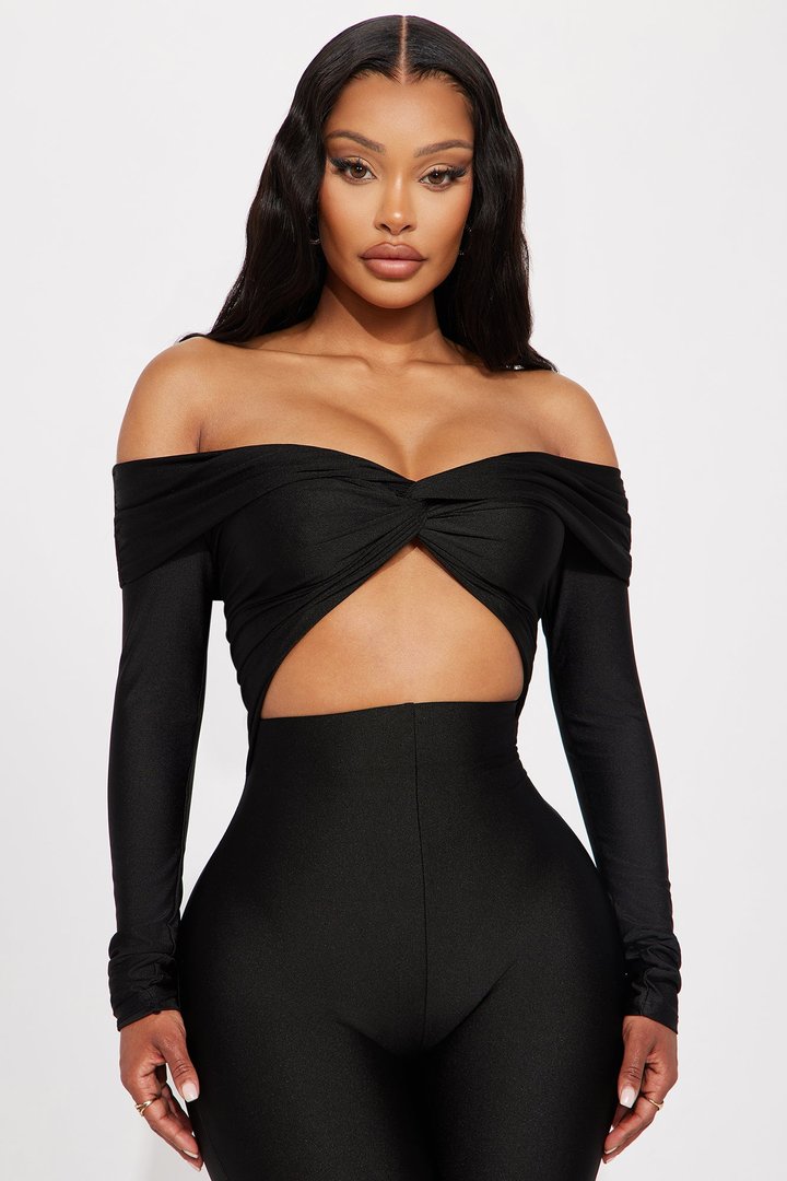 Take Me Dancing Jumpsuit - Black
