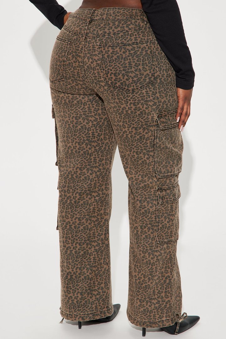 Anastasia Leopard Jogger - Brown/combo