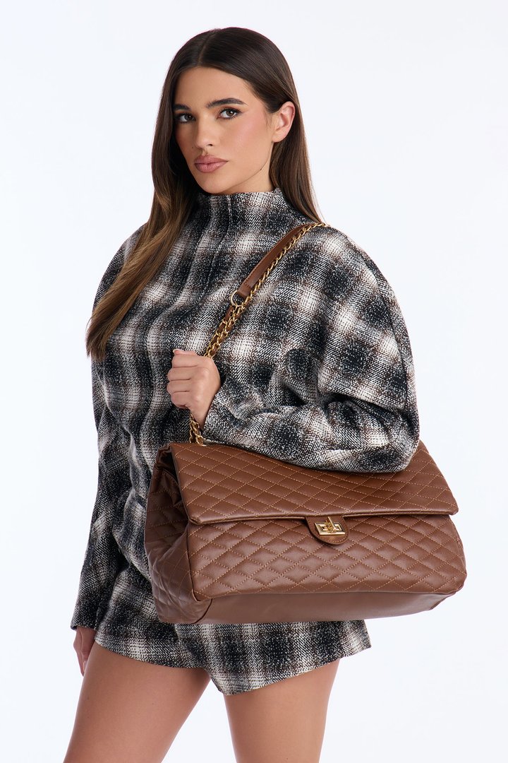Girl Carry On Shoulder Bag - Brown