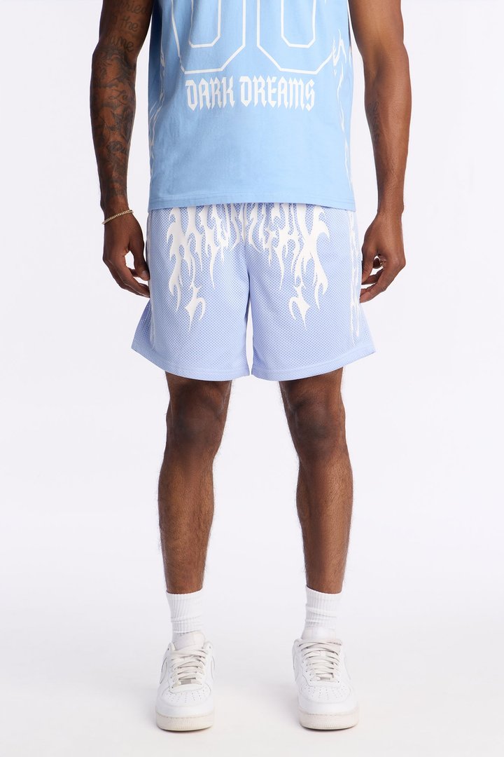 Midnight Anthem Graphic Mesh Short - Blue/combo