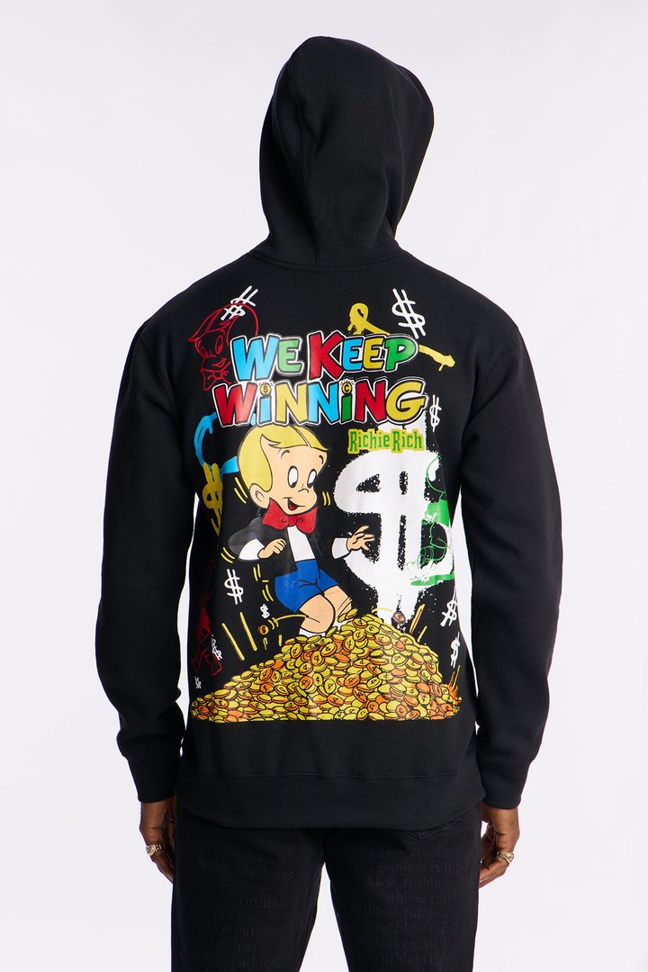 Richie Rich We Keep Winning Hoodie - Black