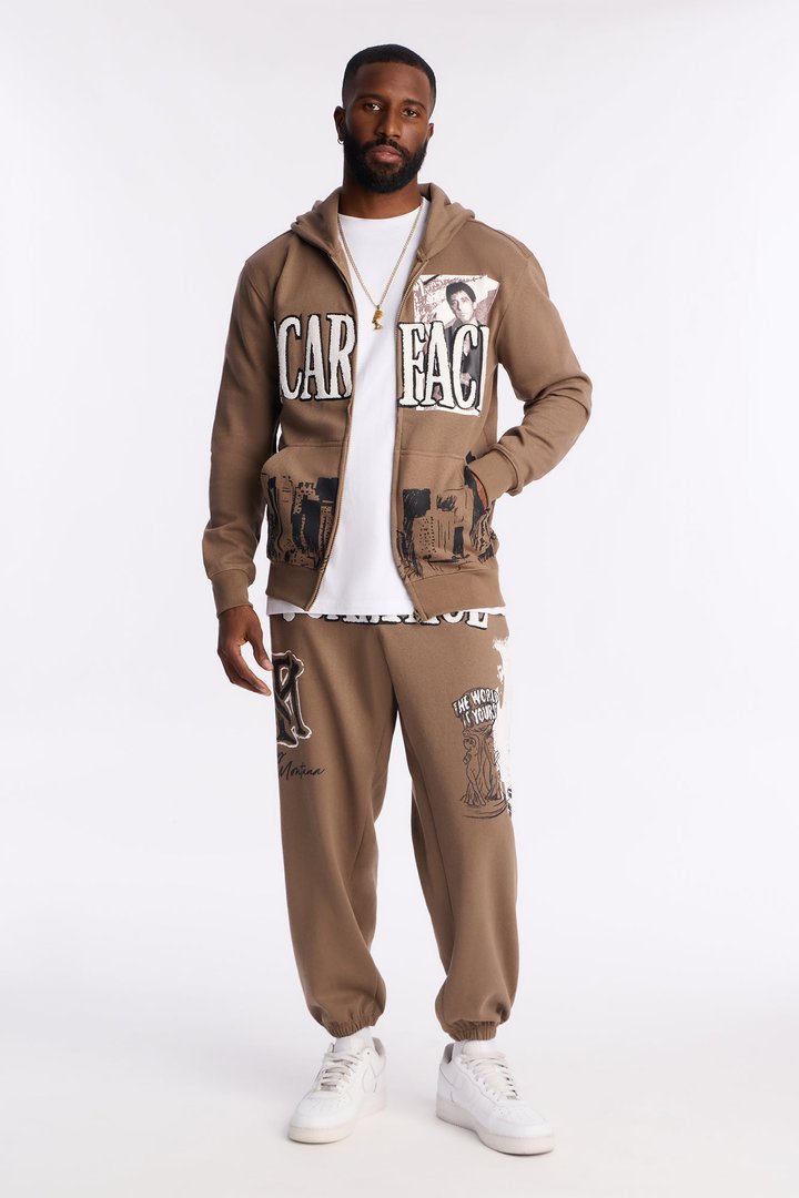 Scarface Tony Montana Jogger - Brown