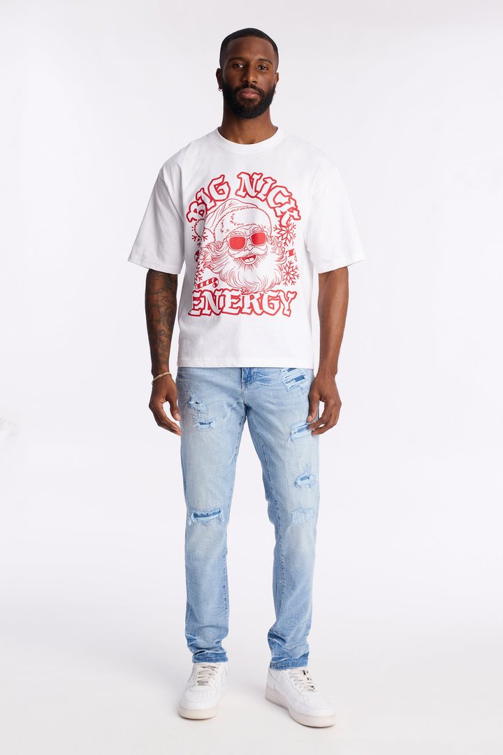 Skinny Distressed Thursday Jeans - Light Blue Wash