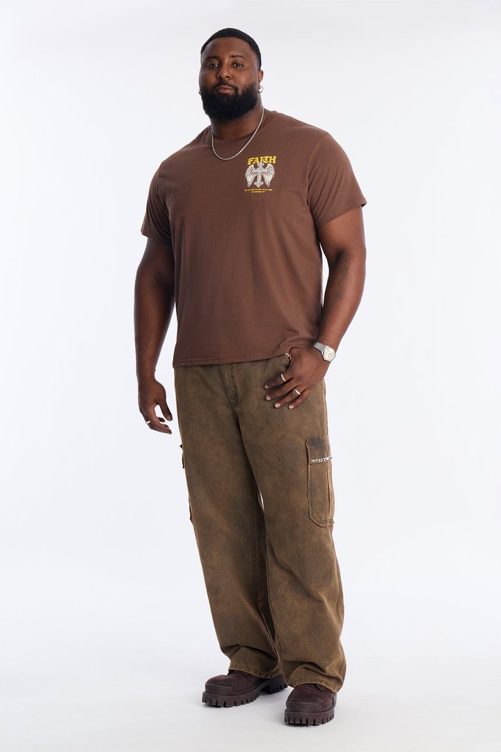 Daily Faith Short Sleeve Tee - Brown