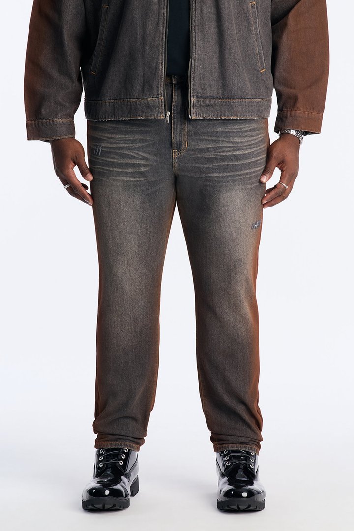 Slim Inferno Ombre Jean - Brown