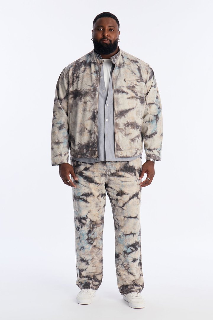 Relaxed Straight Ash And Ice Pant - Multi Color