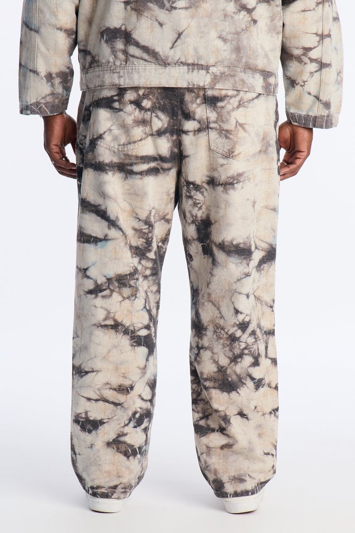 Relaxed Straight Ash And Ice Pant - Multi Color