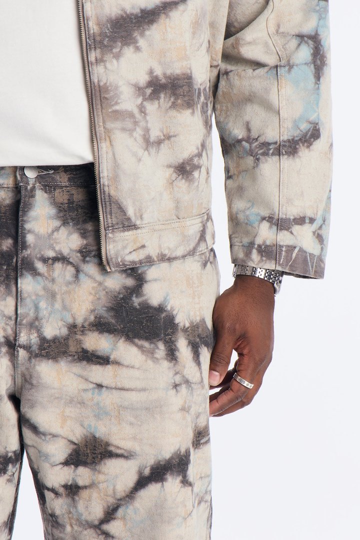 Relaxed Straight Ash And Ice Pant - Multi Color