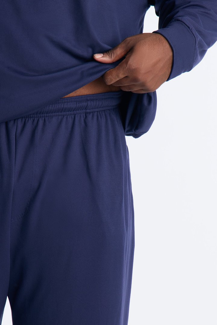 Off Duty Lounge Fleece Set - Navy