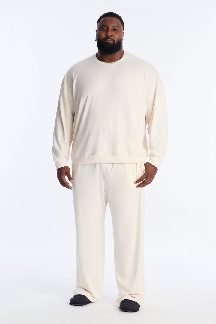 Off Duty Lounge Fleece Set - Stone