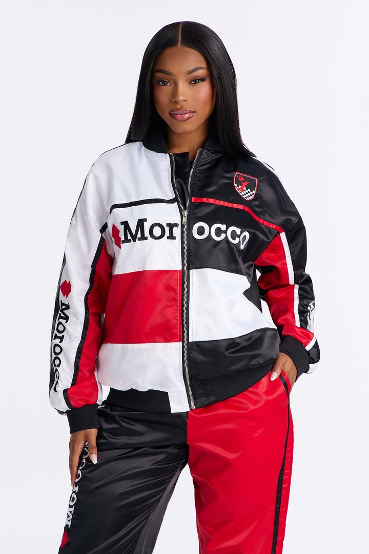 Morocco Moves Colorblock Pant Set - Black/Red