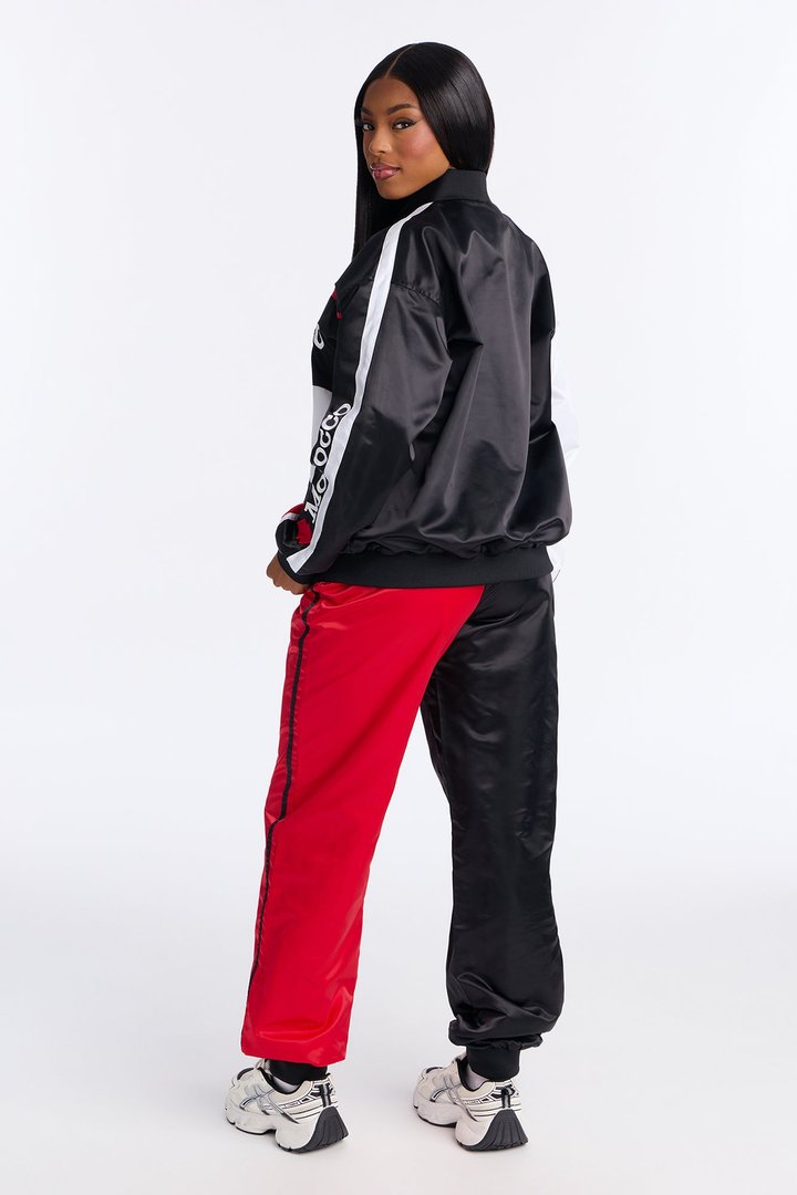 Morocco Moves Colorblock Pant Set - Black/Red