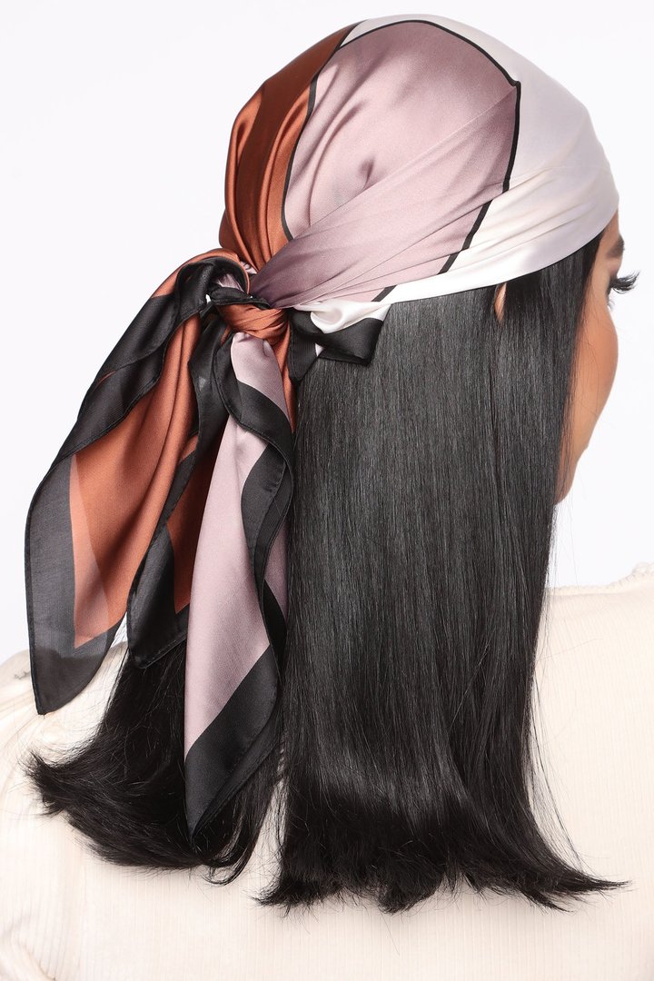 Keep Me Updated Head Scarf - Black/combo