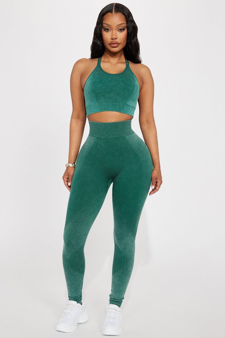 Stretch It Out Active Sports Bra - Green