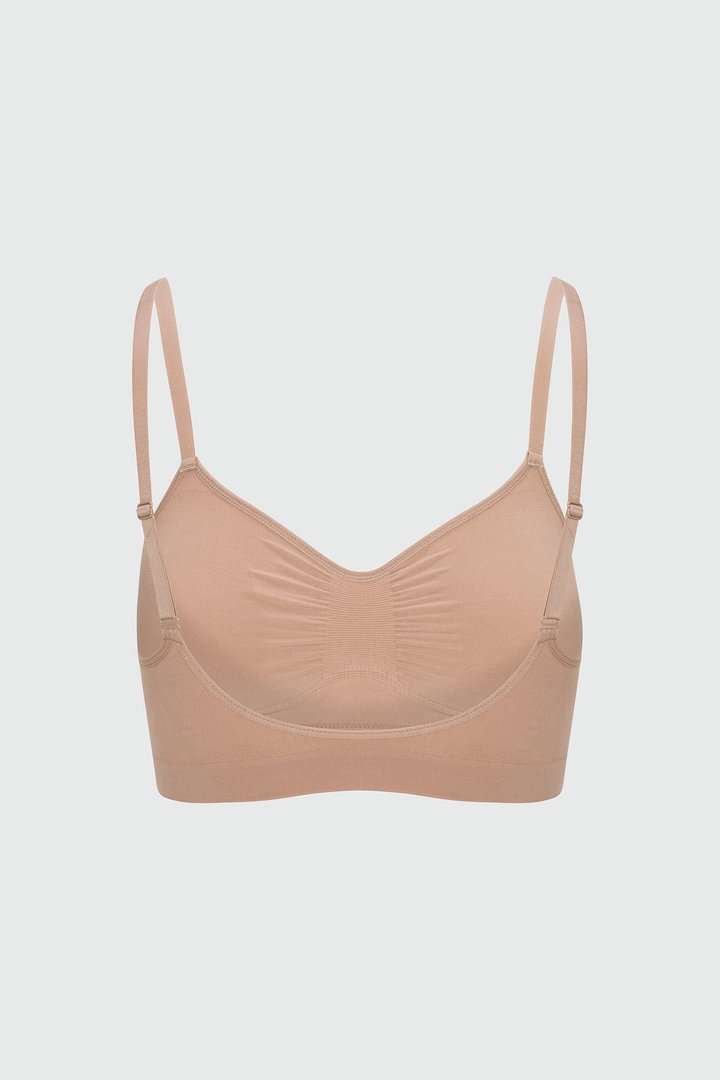 Nova Sculpt Seamless Strong Compression Bralette - Nude