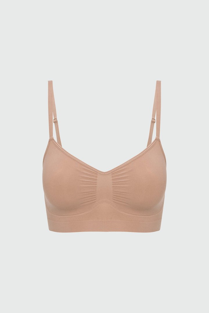 Nova Sculpt Seamless Strong Compression Bralette - Nude
