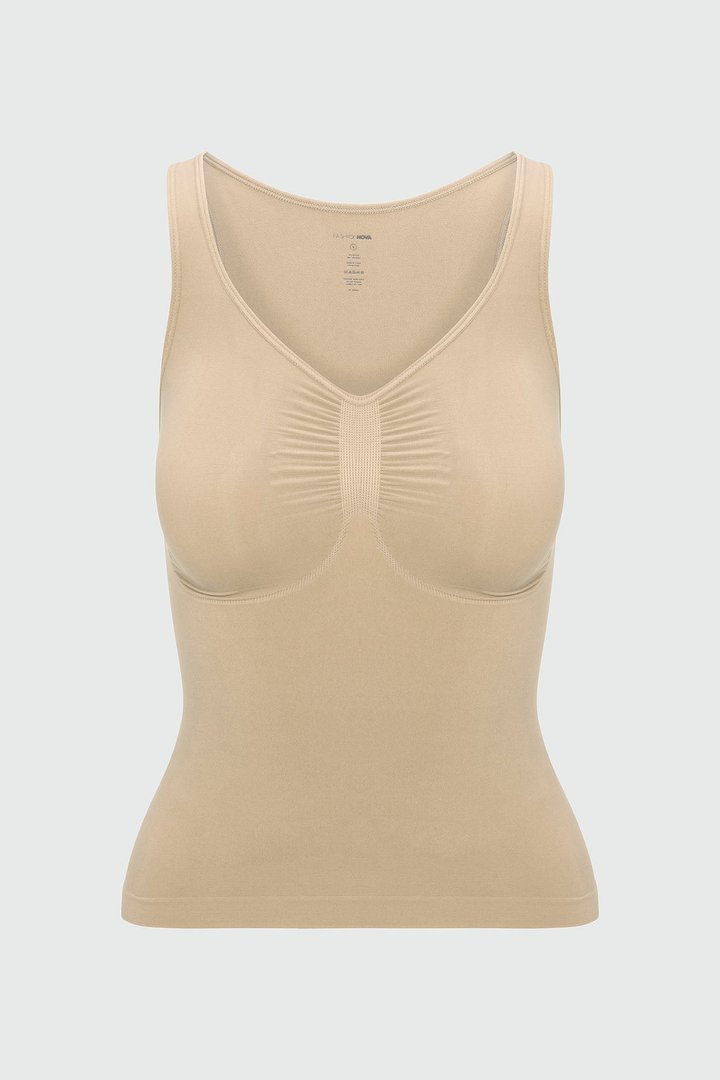 Nova Sculpt Seamless Strong Compression Shaping Tank - Sand
