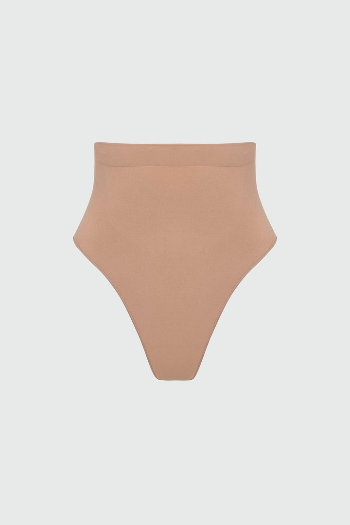Nova Sculpt Seamless Strong Compression Mid Waist Thong - Nude