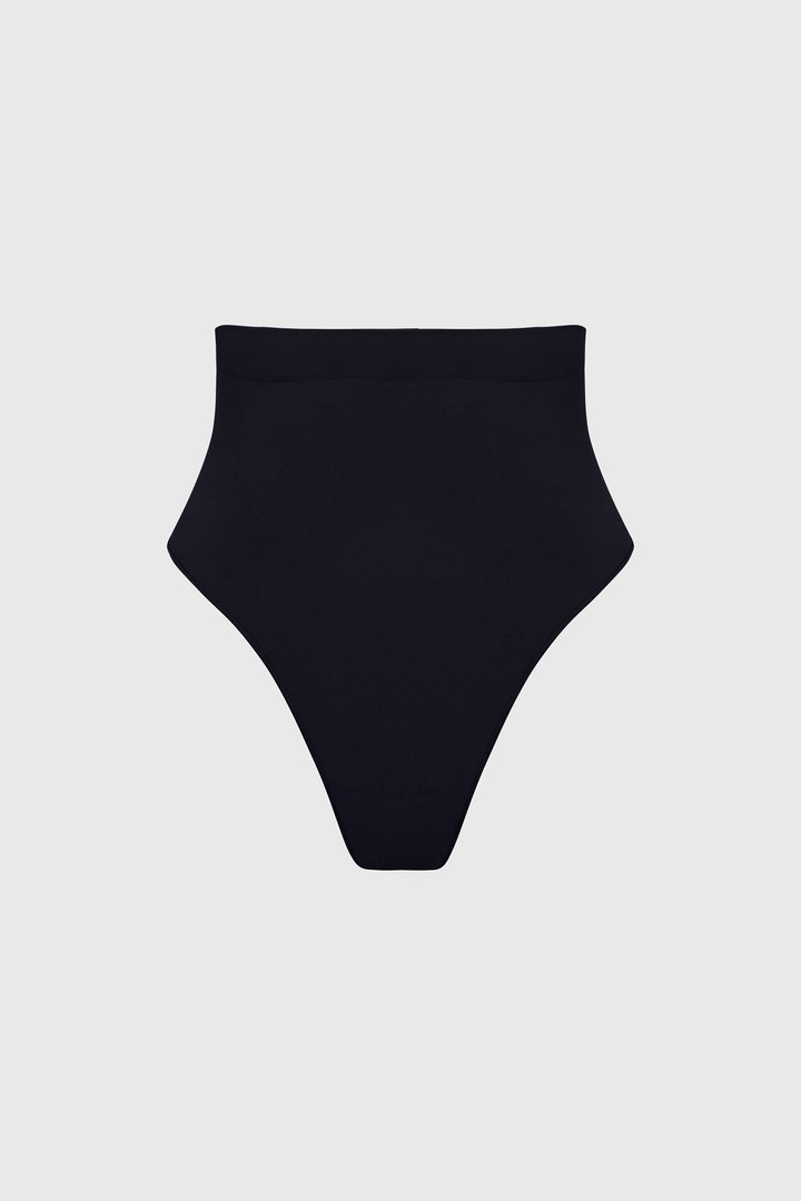 Nova Sculpt Seamless Strong Compression Mid Waist Thong - Black