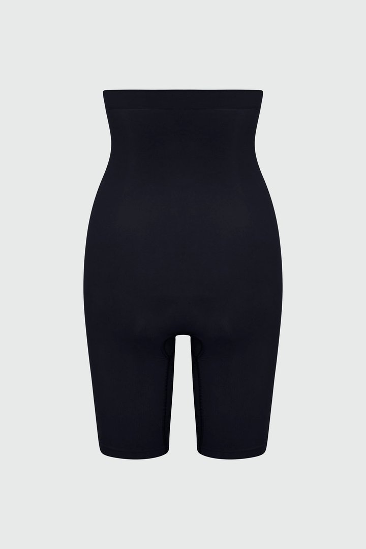Nova Sculpt Seamless Strong Compression High Waisted Thigh Shaper - Black