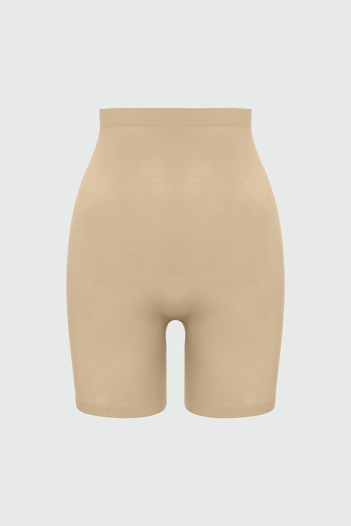 Nova Sculpt Seamless Strong Compression Thigh Shaper - Sand