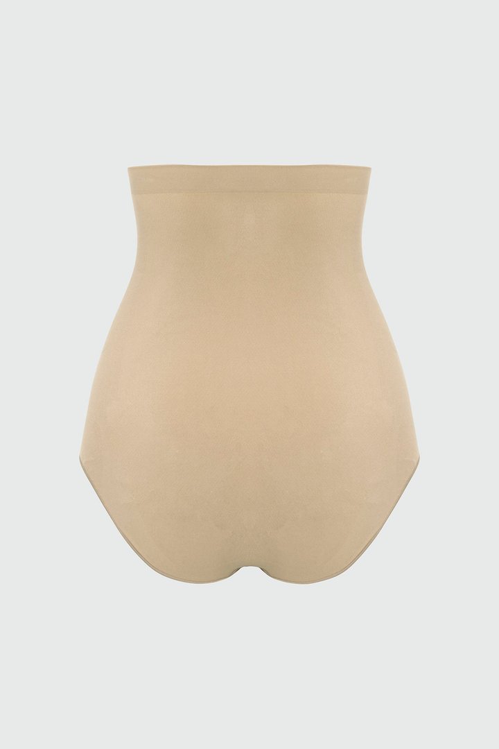 Nova Sculpt Seamless Strong Compression High Waisted Brief - Sand