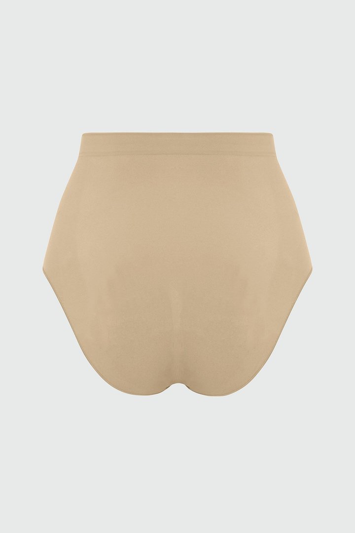 Nova Sculpt Seamless Strong Compression Mid Waist Brief - Sand
