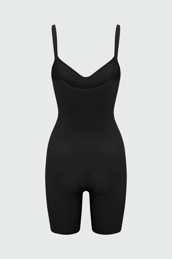 Nova Sculpt Seamless Strong Compression Thigh Shaping Bodysuit - Black