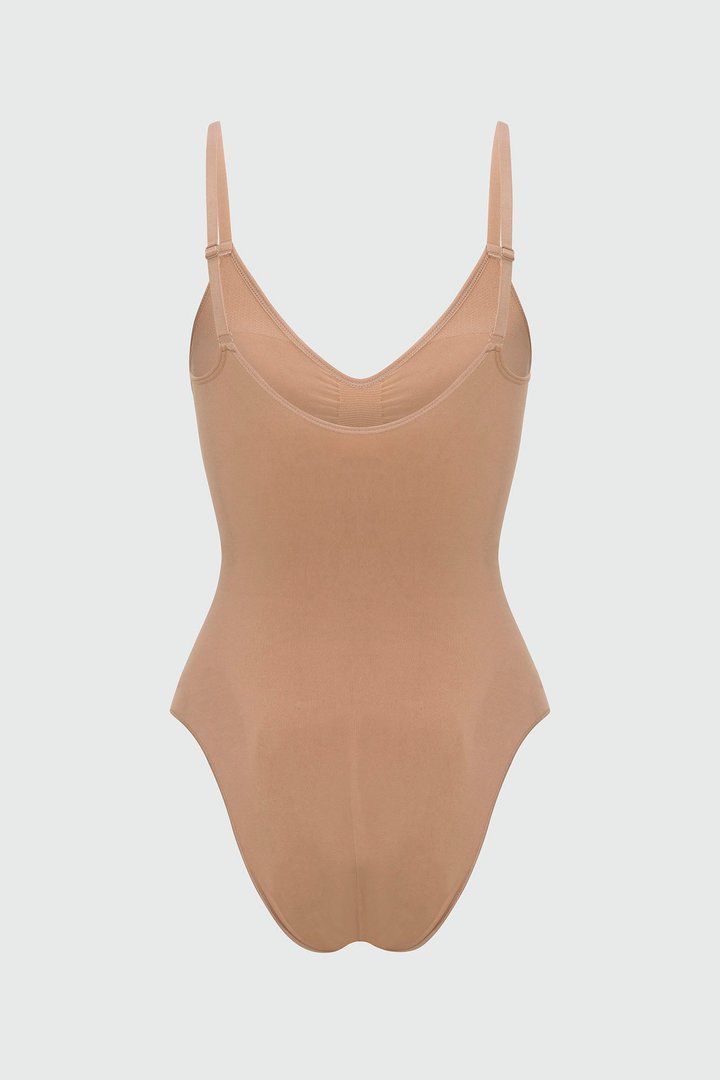 Nova Sculpt Seamless Strong Compression Brief Bodysuit - Nude