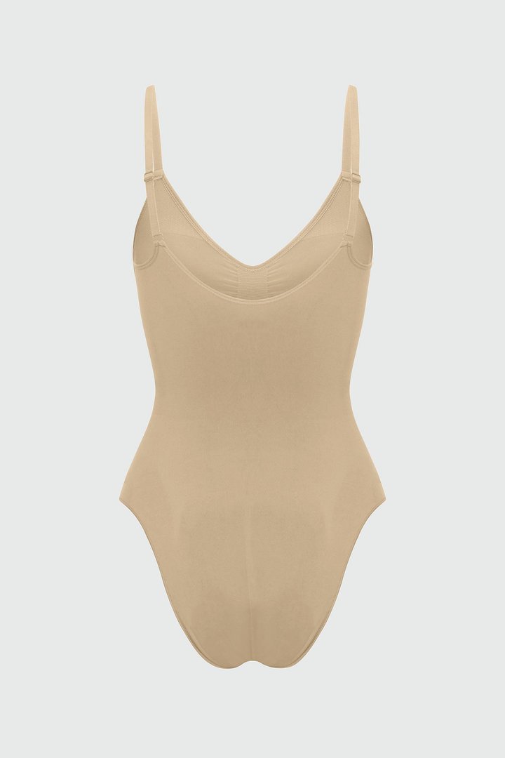 Nova Sculpt Seamless Strong Compression Brief Bodysuit - Sand