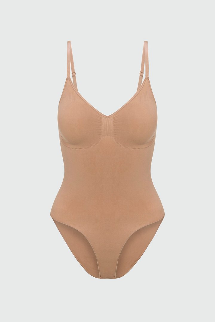 Nova Sculpt Seamless Strong Compression Brief Bodysuit - Nude