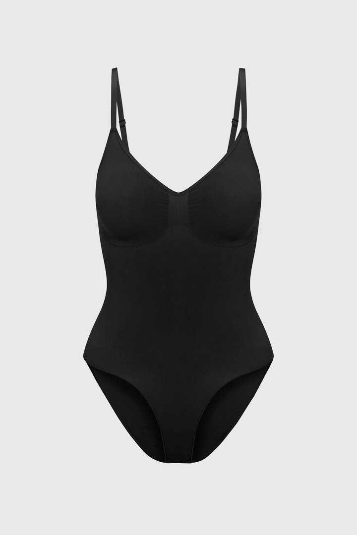 Nova Sculpt Seamless Strong Compression Brief Bodysuit - Black