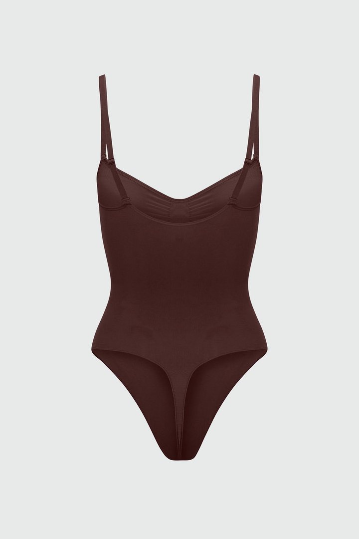 Nova Sculpt Seamless Strong Compression Thong Bodysuit - Coco