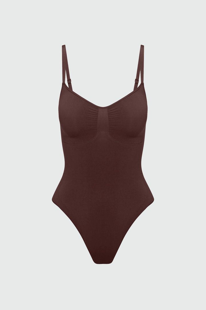 Nova Sculpt Seamless Strong Compression Thong Bodysuit - Coco