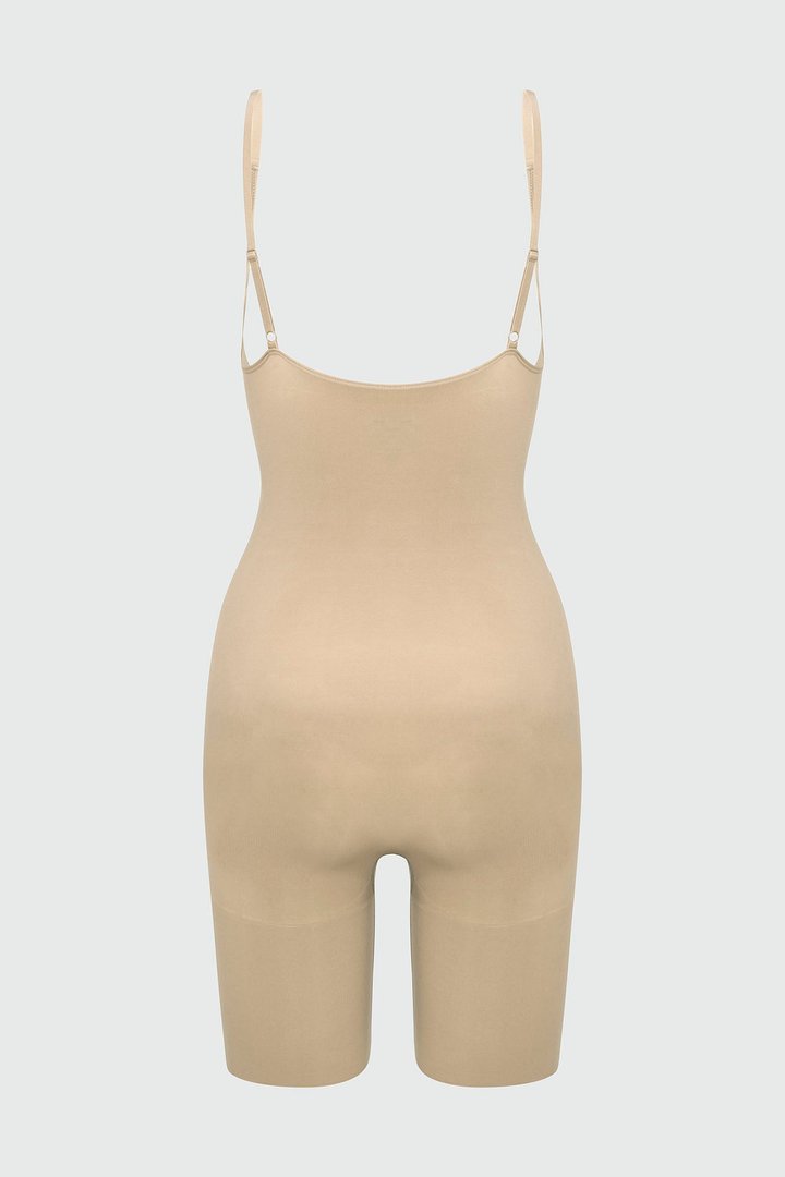 Nova Sculpt Seamless Strong Compression Butt Lifting Bodysuit - Sand