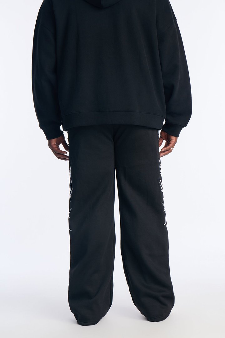 Rhinestone Tribe Sweatpants - Black