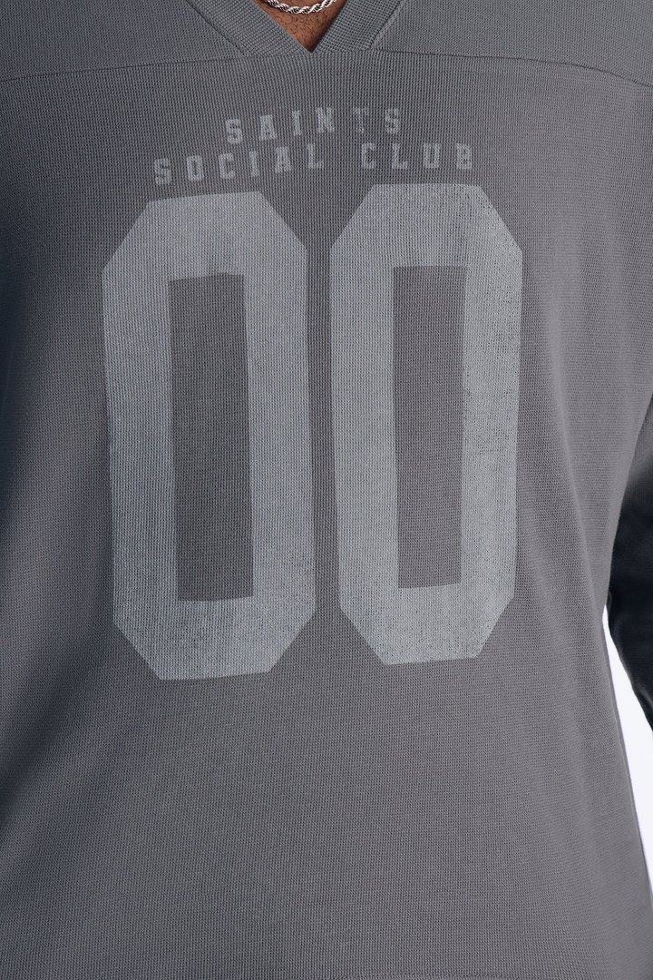 Social Club Relaxed Jersey Tee - Black