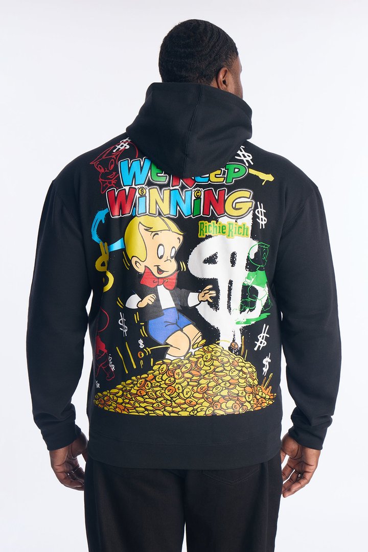 Richie Rich We Keep Winning Hoodie - Black