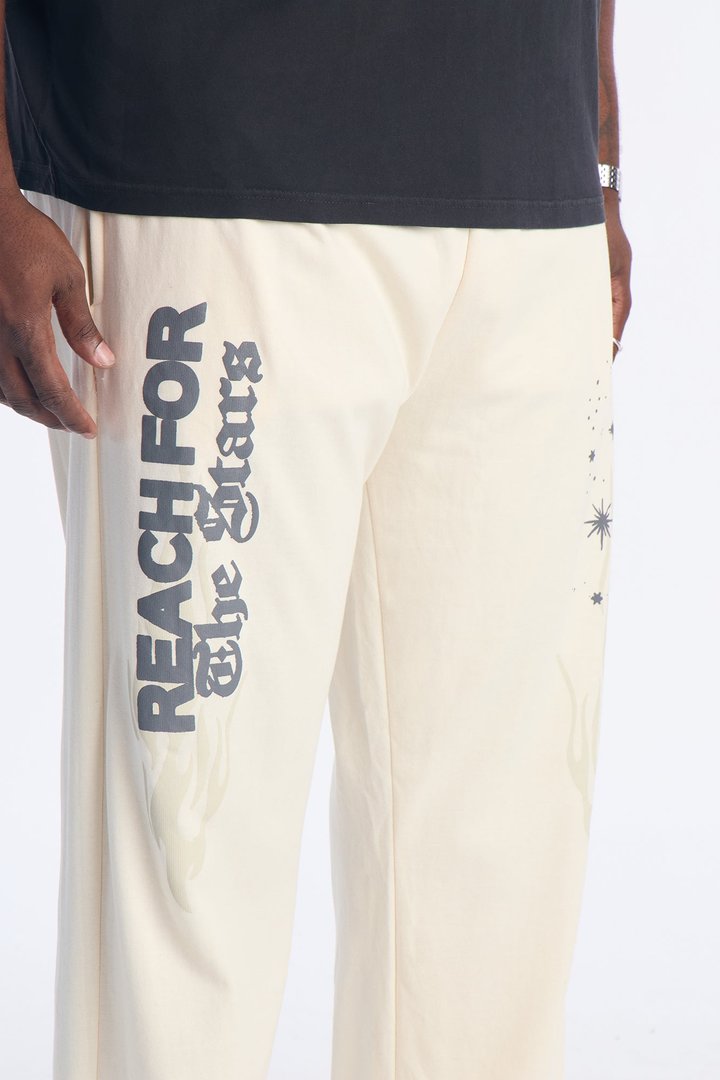 Reach For The Stars Sweatpants - Cream