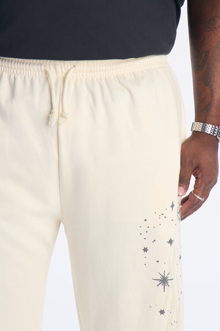 Reach For The Stars Sweatpants - Cream