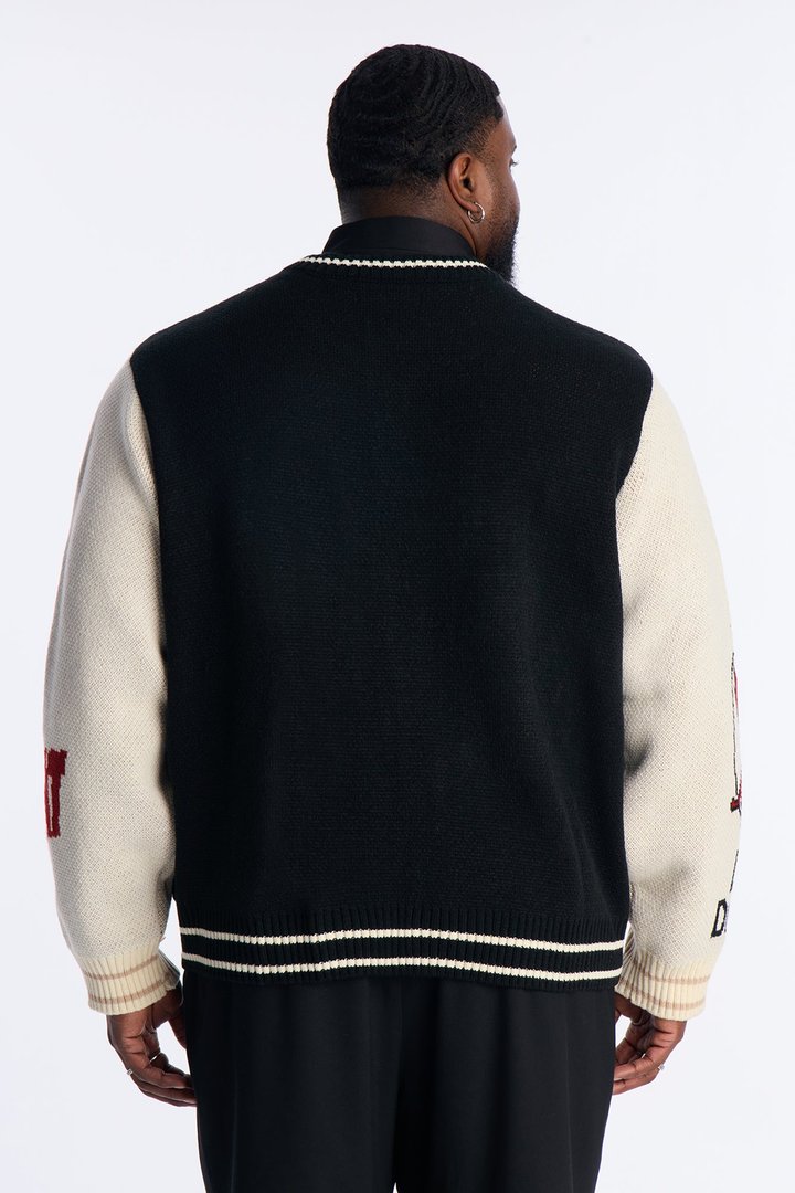 Teebi Mashup Stamped Cardigan - Black