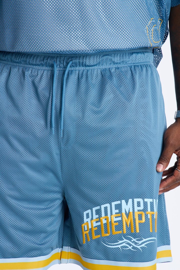 Redemption Legacy Mesh Short - Blue/combo