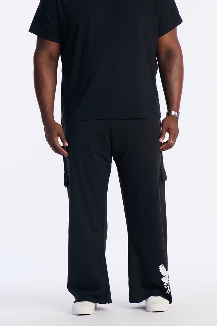 Blessed Cargo Sweatpants - Black