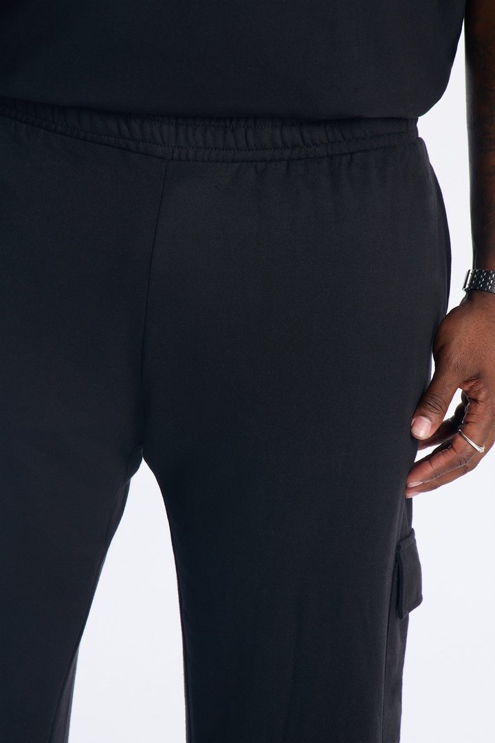 Blessed Cargo Sweatpants - Black