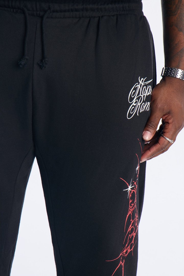 Hopeless Romantic Sweatpants - Black