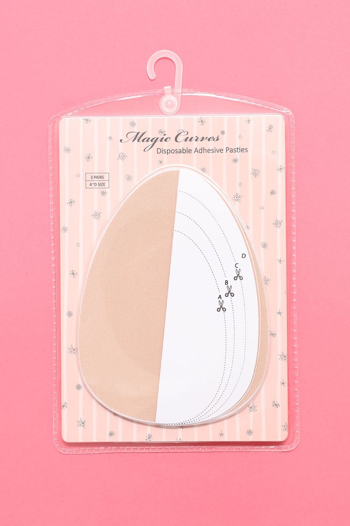 Perky And Lifted Stretchy Pastie Nipple Covers - Nude