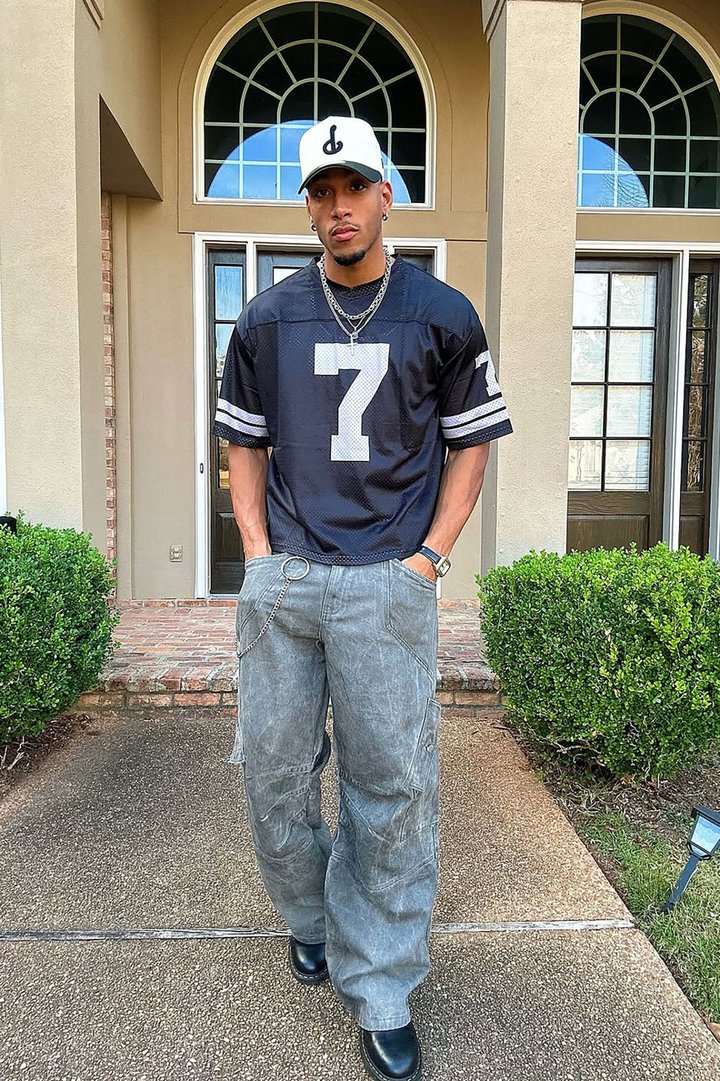 Overdyed Utility Baggy Cargo Pants - Grey